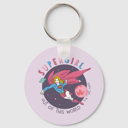 Porte-clés Illustration Supergirl volant vers le haut (Recto)