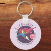 Porte-clés Illustration Supergirl volant vers le haut (Recto)