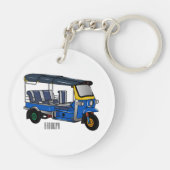 Porte-clés Illustration Tuk tuk (Dos)