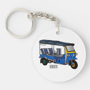 Porte-clés Illustration Tuk tuk