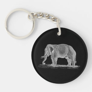 Porte-clés Illustration vintage de 1800s d'objet superflu