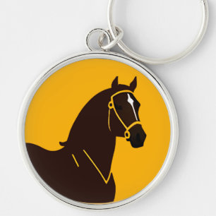 Porte-clés Illustration vintage d'un cheval