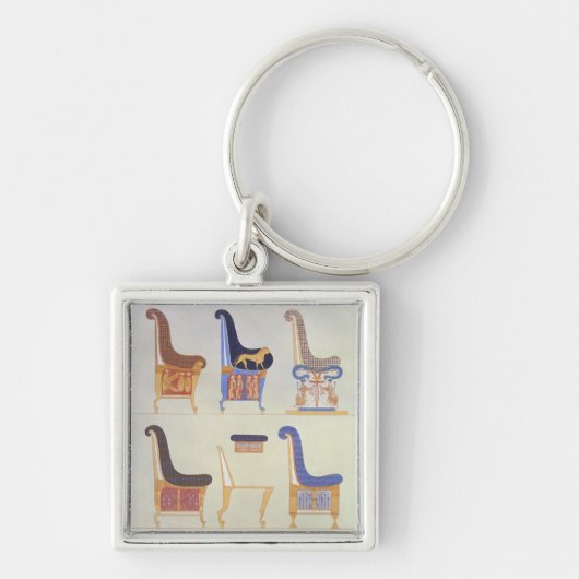 Porte-clés Illustrations de divers sièges et armchai peints (Devant)