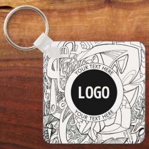 Porte-clés Illustrations originales modernes en ligne et votr