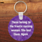 Porte-clés Ils appartiennent à la maudite frénétique femme (Recto)