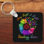 Porte-clés Ils combattent I Combattre L'Équipe D'Oncologie To (Recto)