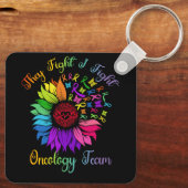 Porte-clés Ils combattent I Combattre L'Équipe D'Oncologie To (Verso)