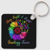 Porte-clés Ils combattent I Combattre L'Équipe D'Oncologie To (Dos)