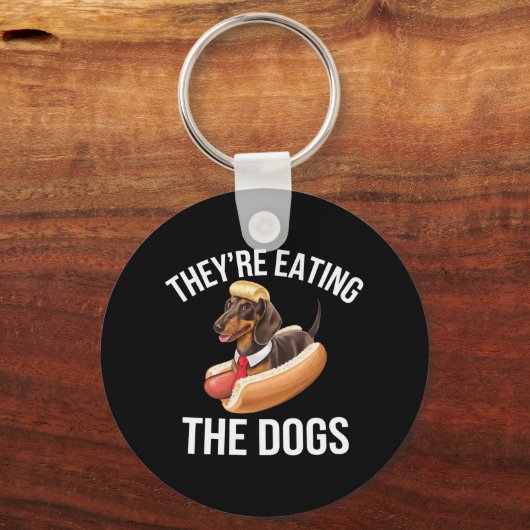 Porte-clés Ils mangent les chiens Donald Trump Débat 2024 (Recto)