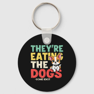 Porte-clés Ils mangent les chiens les chats les animaux de co