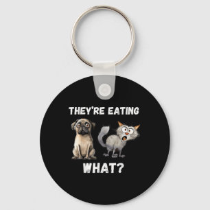 Porte-clés Ils mangent les chiens qu’ils mangent les chats,