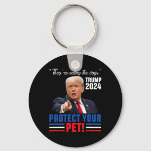 Porte-clés Ils mangent les chiens Trump 2025 Debyte Protégez