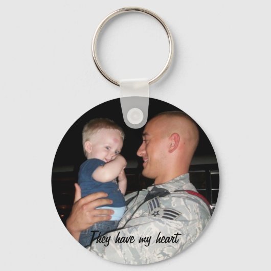 Porte-clés Ils ont mon coeur (Recto)