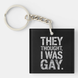 Porte-clés Ils pensaient que j'étais gay, allié de la fierté