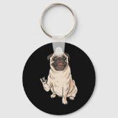 Porte-clés ILY CARLIN CHIEN ASL Geste main sourde perte d'aud (Recto)