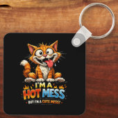 Porte-clés  I'm a Hot Mess (Verso)