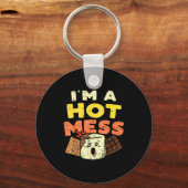 Porte-clés Im A Hot Mess Marshmallow Smores Summer Campfire C (Recto)