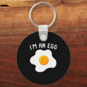 Porte-clés I'm An Egg Costume Funny Halloween Present Fried E (Recto)