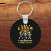 Porte-clés Im An Electrician - Skeleton Halloween Costume Fun (Recto)