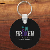 Porte-clés I'm Broken I'm Ok Suicide Prevention 2024 1 (Recto)