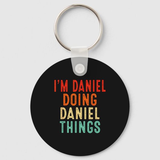 Porte-clés I'm Daniel Doing Daniel Things Funny Christmas Ide (Recto)