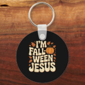 Porte-clés I'm Fall-o-ween Jesus Halloween Christian Groovy P (Recto)