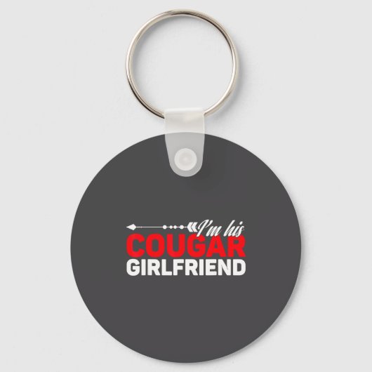 Porte-clés I'm His Cougar Girlfriend Funny Matching Couples Q (Recto)