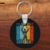 Porte-clés I'm Just Built Different - Fitness Bodybuilding Gy (Recto)