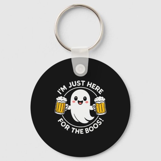 Porte-clés I'm Just Here For The Boos Funny Halloween Ghost M (Recto)