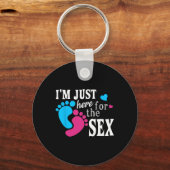 Porte-clés Im Just Here For The Funny Gender Reveal Party  (Recto)