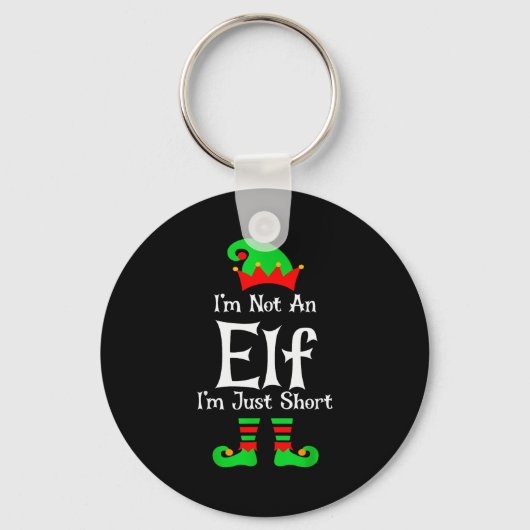 Porte-clés I'm Not An Elf Im Just Short Funny Christmas Match (Recto)