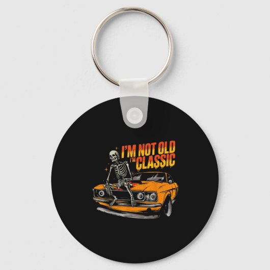 Porte-clés I'm Not Old I'm Clic Funny Car Graphic Old Man Fat (Recto)