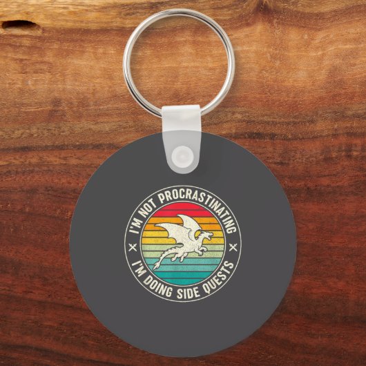 Porte-clés I'm Not Procrastinating I'm Doing Side Quests Drag (Recto)