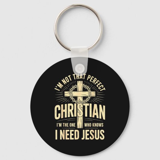Porte-clés I'm Not That Perfect Christian Jesus (Recto)