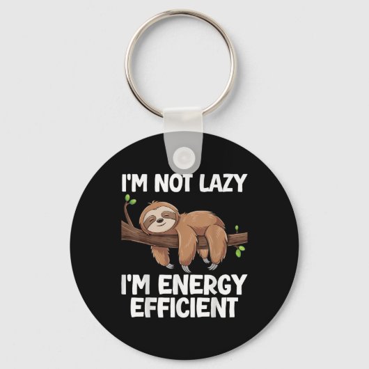 Porte-clés Im Pas Lazy Im Économie D'Énergie Sloth (Recto)