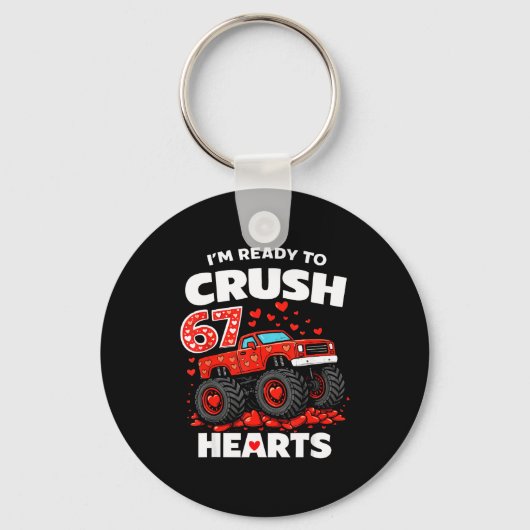 Porte-clés I'm Ready To Crush 67 Hearts Truck Valentines Day  (Recto)