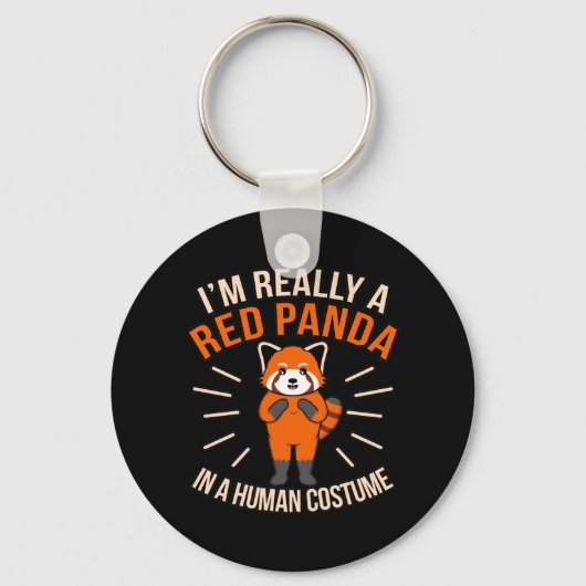Porte-clés I'm Really A Red Panda Cute Pet Animal Pandas Love (Recto)