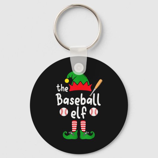 Porte-clés I'm The Baseball Elf Christmas Family Matching Paj (Recto)