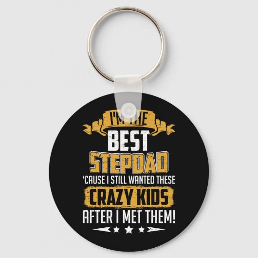 Porte-clés I'm The Best Stepdad Family Fathers Day (Recto)