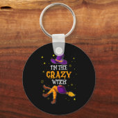 Porte-clés I'm The Crazy Witch Funny Halloween Matching Group (Recto)