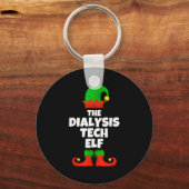 Porte-clés I'm The Dialysis Tech Elf Family Pajama Christmas (Recto)