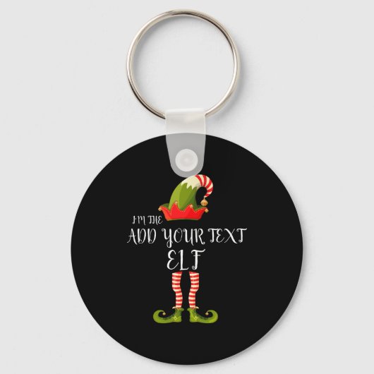 Porte-clés Im The Elf Add Your Text Christmas (Recto)