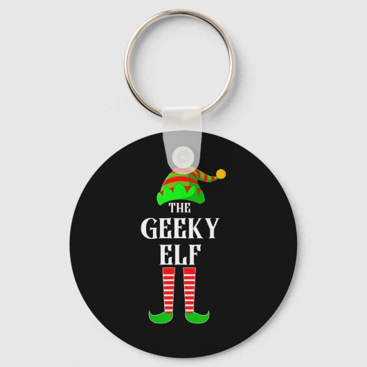 Porte-clés I'm The Geeky Elf Family Matching Costume Christma (Recto)