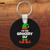 Porte-clés I'm The Grocery Elf Family Pajama Christmas Funny (Recto)