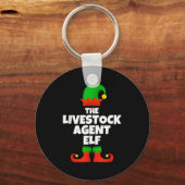 Porte-clés I'm The Livestock Agent Elf Family Pajama Christma (Recto)