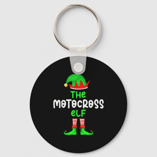 Porte-clés I'm The Motocross Elf Dirt Bike Christmas Matching (Recto)