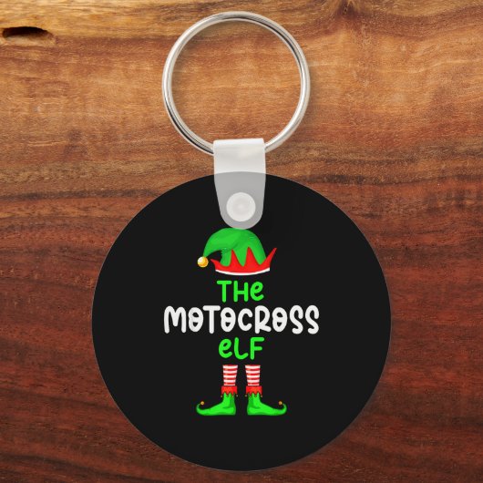 Porte-clés I'm The Motocross Elf Dirt Bike Christmas Matching (Recto)