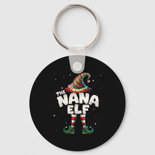 Porte-clés I'm The Nana Elf Family Matching Group Christmas  (Recto)