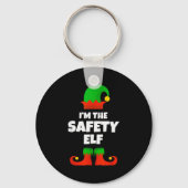 Porte-clés I'm The Safety Elf Family Pajama Christmas Funny (Recto)