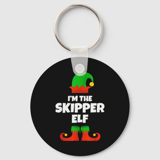 Porte-clés I'm The Skipper Elf Family Pajama Christmas Funny (Recto)